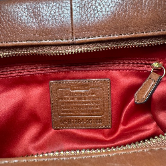 Coach Brown Leather Satchel Bag - Picture 6 of 7